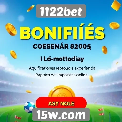 Bonificações disponíveis no 1122bet