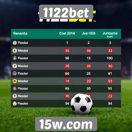 Comparação de odds entre 1122bet e concorrentes